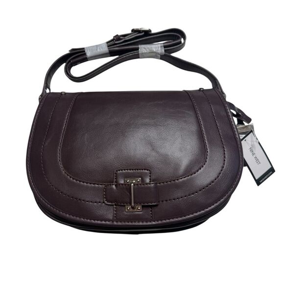 Nine West In The Loop Shoulder Crossbody Bag Dark Burgandy Butterfly New NWT - Picture 15 of 15